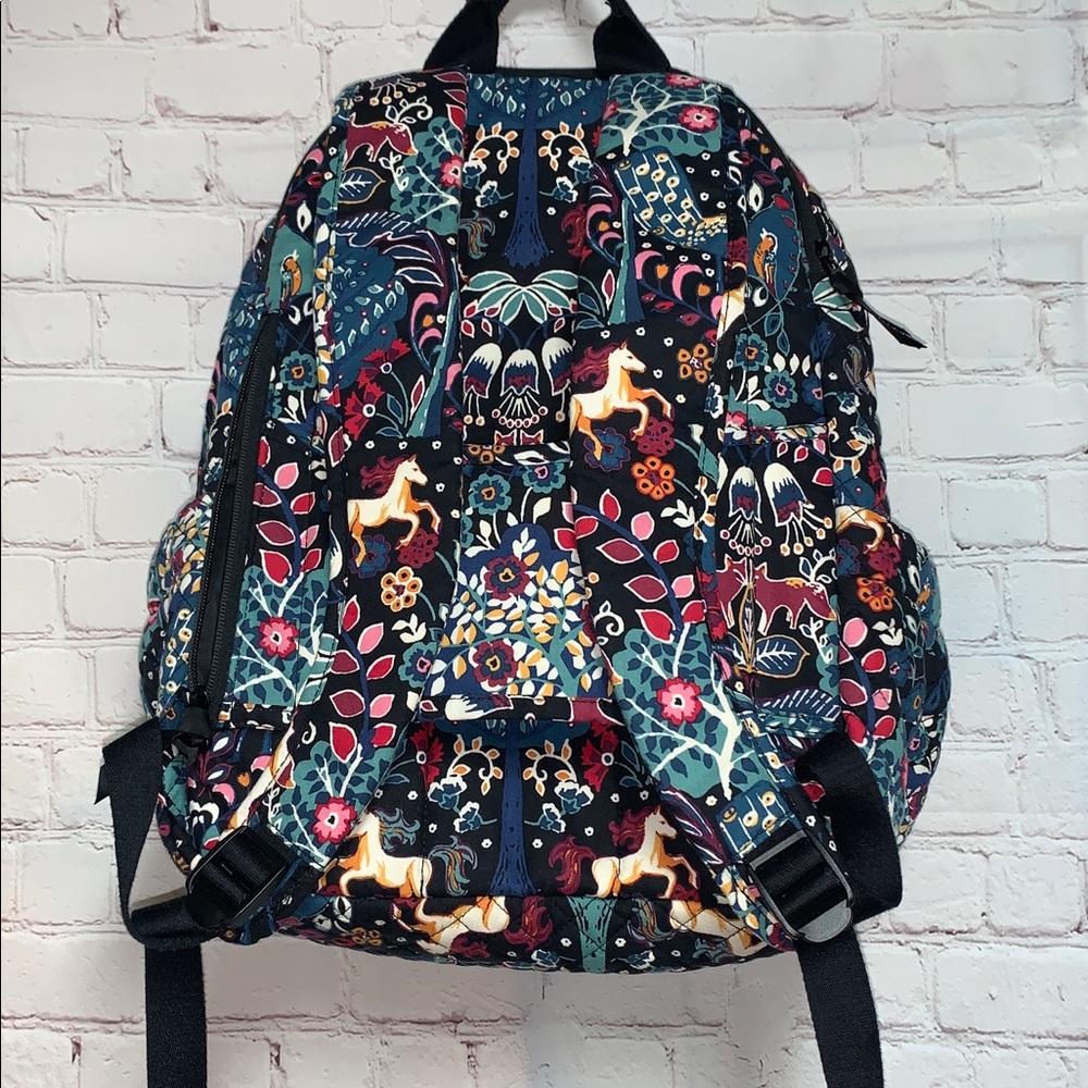 RARE Vera Bradley Enchantment Forest Woodland Backpack - Picture 7 of 12
